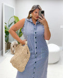 Vestido Reflexo de Gelo