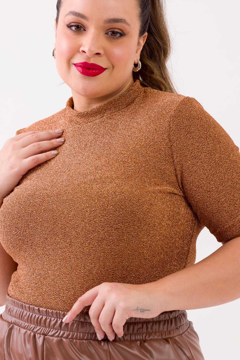 Blusa Cropped Pietra Dourada