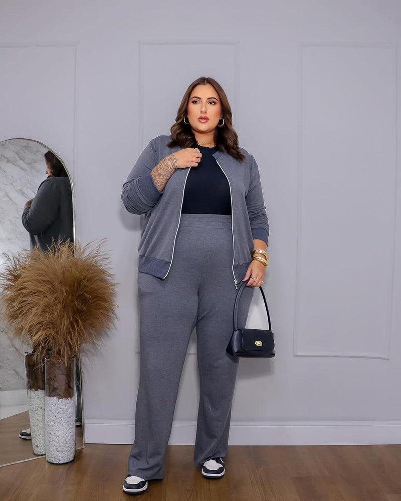 Conjunto Moletinho com Ziper