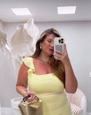 Vestido Colinas de Outono Lastex