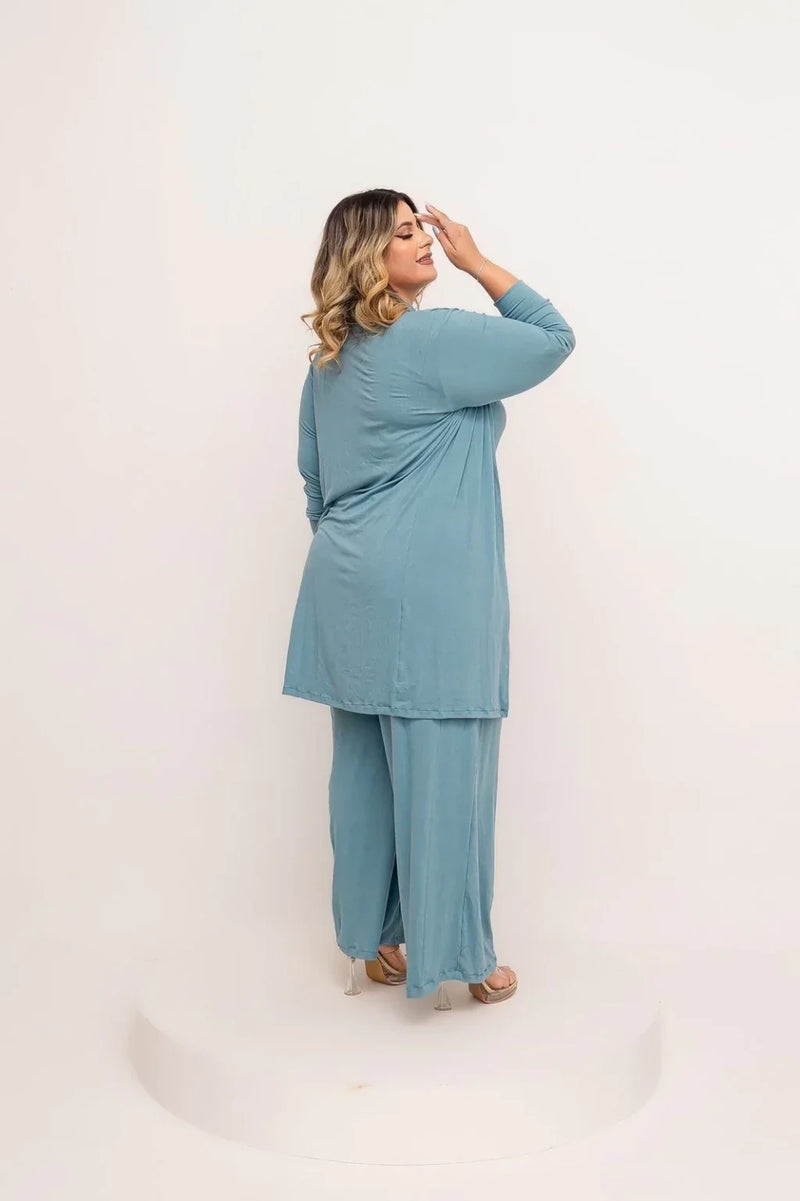 Conjunto Ana Flavia Calça Blusinha Cardigan