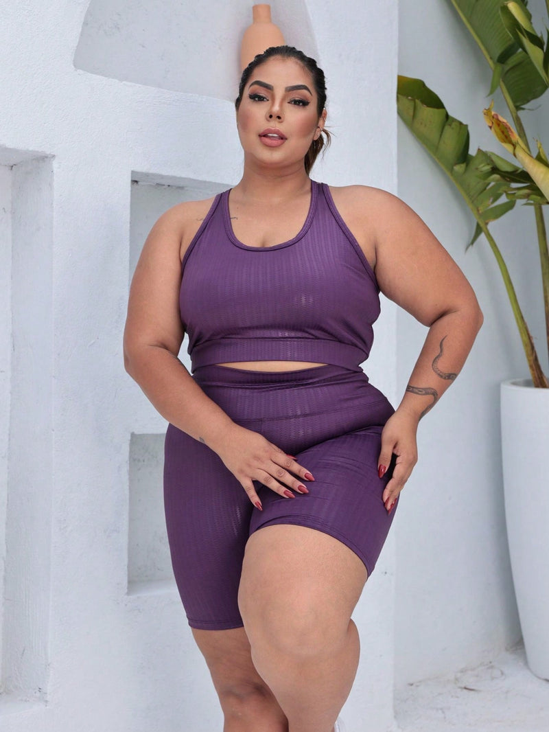 Conjunto Jullieta Short Legging Top Cropped