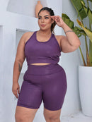 Conjunto Jullieta Short Legging Top Cropped