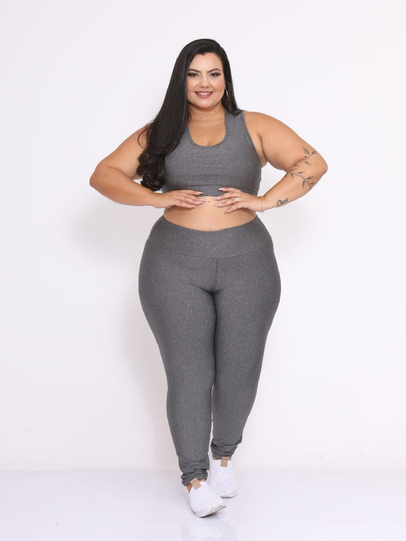 Conjunto Amélie Academia Legging Liso Simples Fitness