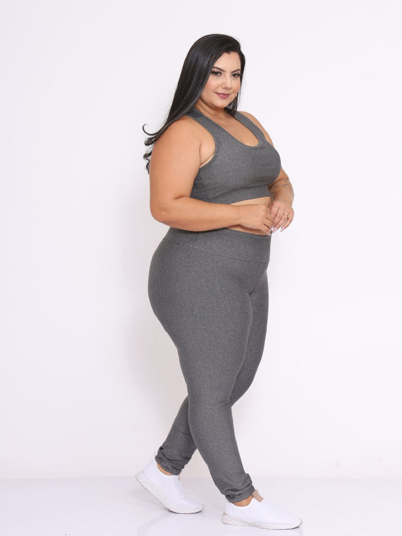 Conjunto Amélie Academia Legging Liso Simples Fitness