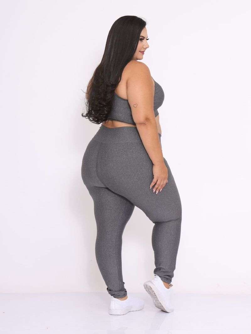 Conjunto Amélie Academia Legging Liso Simples Fitness