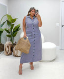 Vestido Reflexo de Gelo