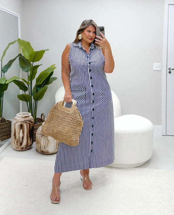 Vestido Reflexo de Gelo