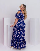 Vestido Folhagem Encanto em Malha de Viscose