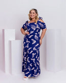 Vestido Folhagem Encanto em Malha de Viscose