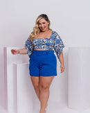 Conjunto Bold  Colorido em Jersey Acetinado