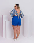 Conjunto Bold  Colorido em Jersey Acetinado