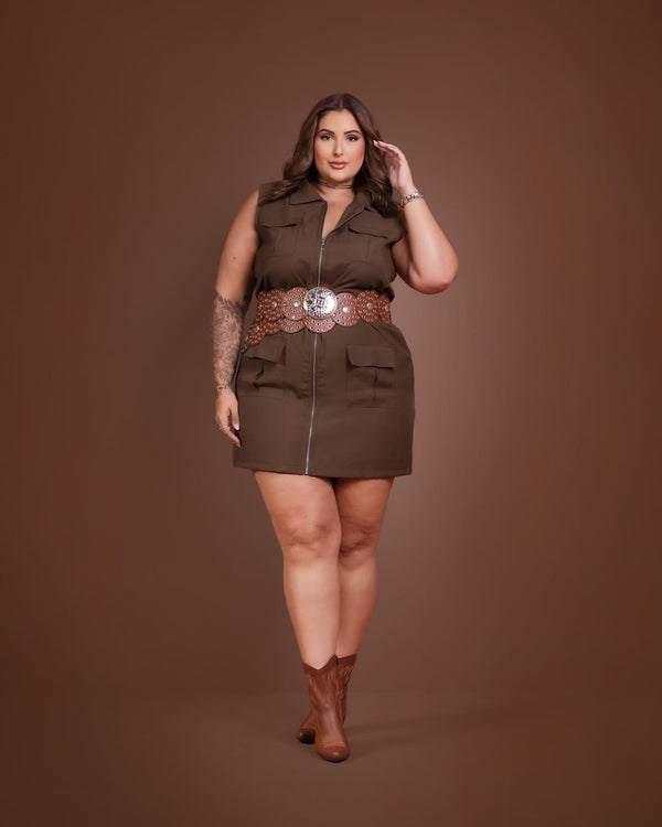 Vestido Serena Canela