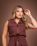 Vestido Serena Canela