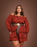 Vestido Elisa Terra Cota