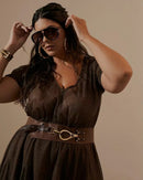 Vestido Olivia Caramelo