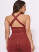 Macacão Longo Celeste Poliamida Empina Bumbum