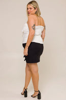 Blusa Tomara que Caia Laço Flora Branco