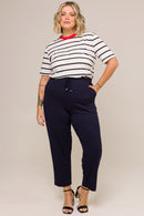 Blusa T-shirt Plus Size Sandra Listrado Cess