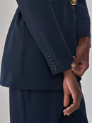 Blazer de Alfaiataria Botão Único