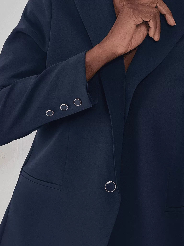 Blazer de Alfaiataria Botão Único