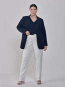 Blazer de Alfaiataria Botão Único