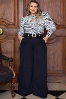 Blusa Estampada Sombras da Noite