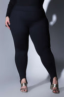Calça Legging de Poliamida com Pezinho