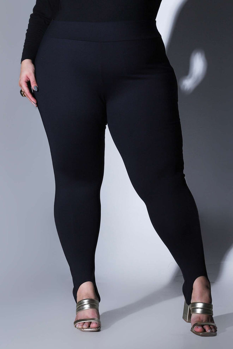 Calça Legging de Poliamida com Pezinho