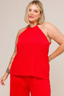 Regata Plissada Lais Vermelho