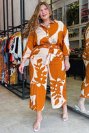 Conjunto Fantasia Floral Tricot.