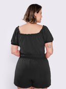 Conjunto de Shorts e Blusa Ombro a Ombro Curve Feminino Leve