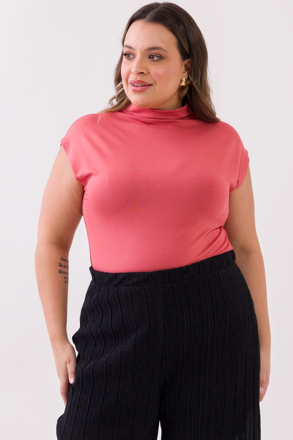 Blusa Regata Candice Malha Rosa