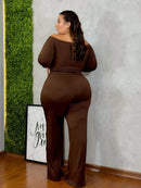 Conjunto Selene Croped Calça Flare