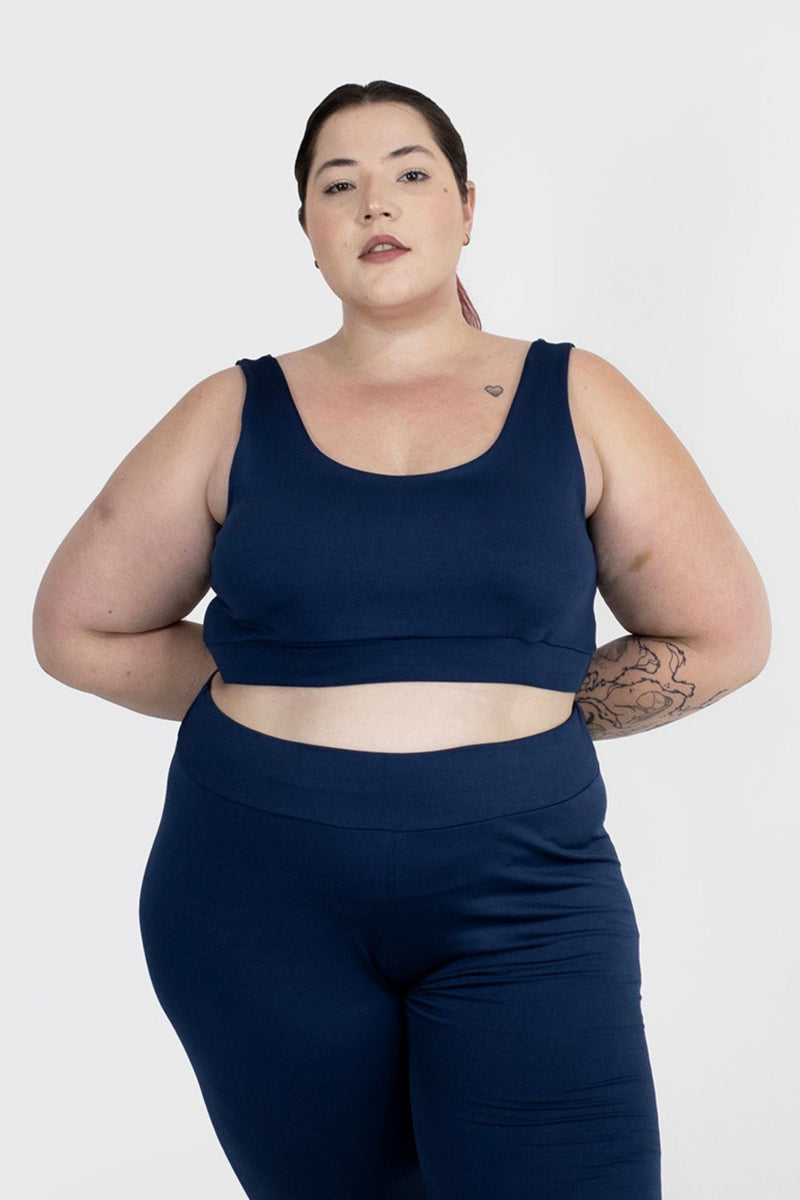 Top Com Alças Largas Com Forro Duplo