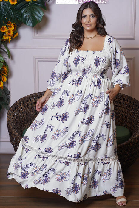 Vestido Giorgia Lastex Manga 7/8